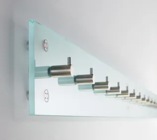 Hakenleiste aus Glas – Vitrum RG
