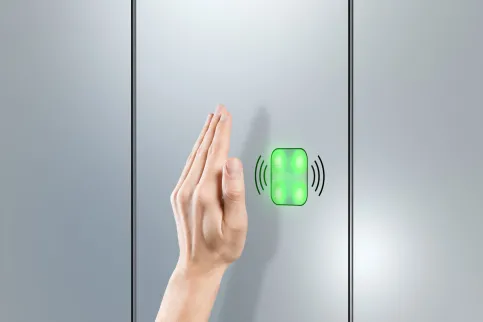 Berührungsloses Bedienen mithilfe LED- und Sensortechnologie
