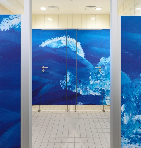 Vielfältige optische Gestaltungsmöglichkeiten, wodurch jeder WC-Bereich aufgewertet wird.