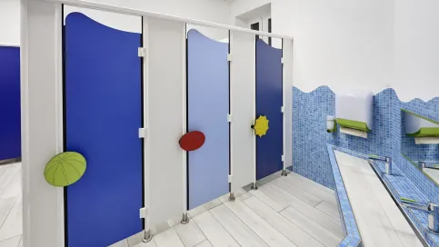 WC-Trennwand VK13 KIGA Serie Sommer