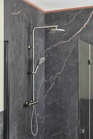 Shower-Set AquaXPro 100 Thermostat, Gunmetal gebürstet