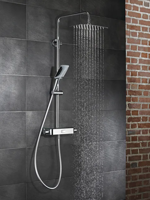 Shower-Set RS Softcube AquaSwitch Thermostat mit Glasablage