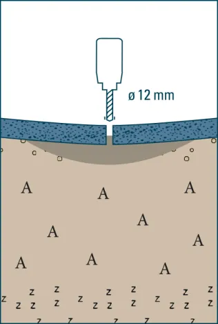 Betonbodenanhebung mit URETEK FloorLift® Phase 1