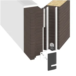 Für Holztüren ist Athmer Rainstop® im Set mit passender Ecklösung verfügbar.