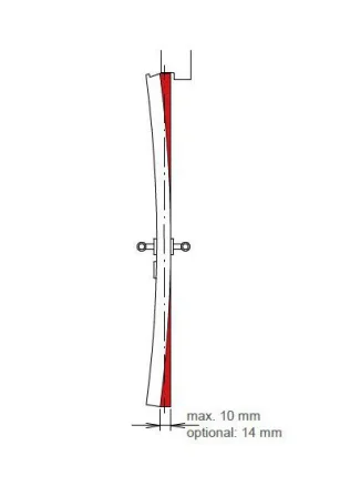 Nadi® gleicht eine hitzebedingte Verformung des Türblatts aus