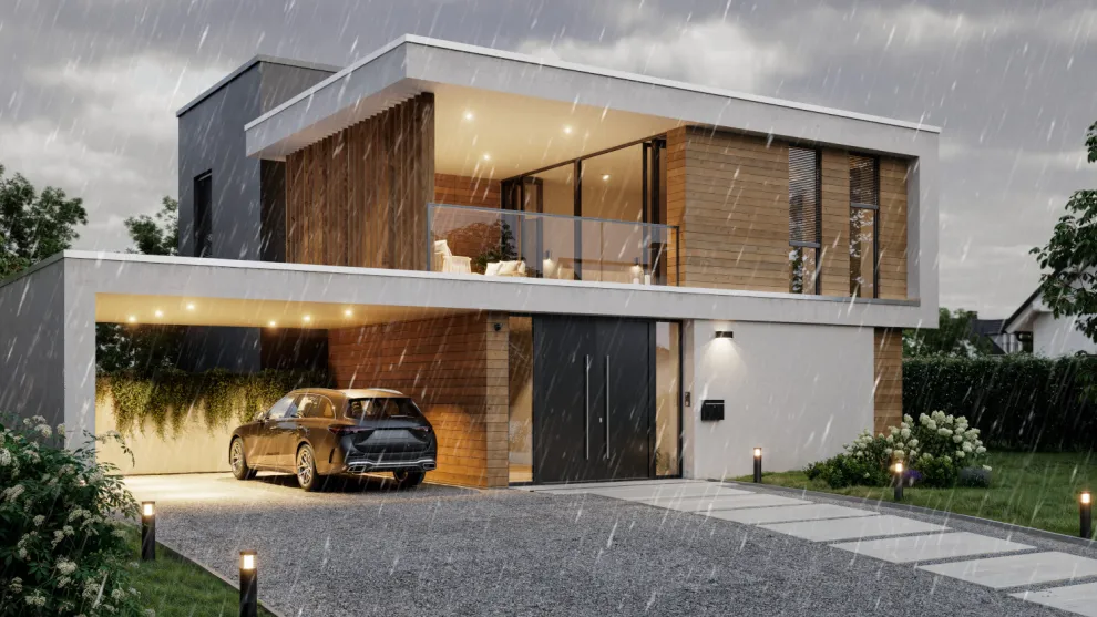 Nullschwellen-Set Comfort-Plan® mit Außentürdichtung Rainstop®