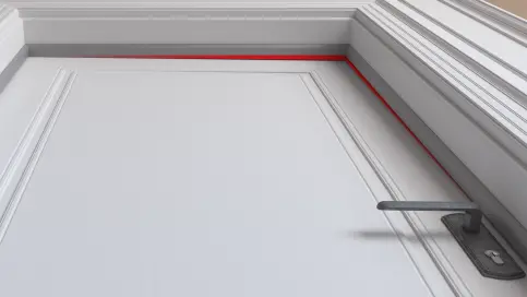 Nachträgliche Türdichtung Nadi ® im Altbau.