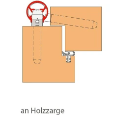 BU-K+ Schutzprofil an Holzzarge