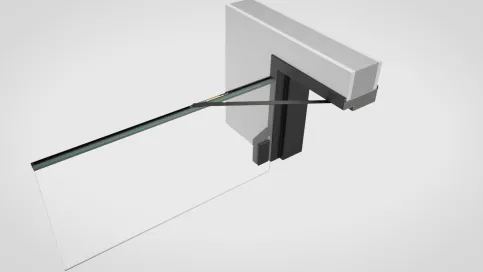 Porti® Türöffnungsbegrenzer für Glastürblätter bis 50 kg