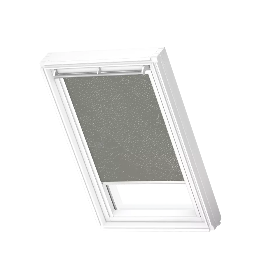VELUX Verd.-Rollo man. DKL M31 4575SWL Olivebeige gep., weiße Schiene, Premium