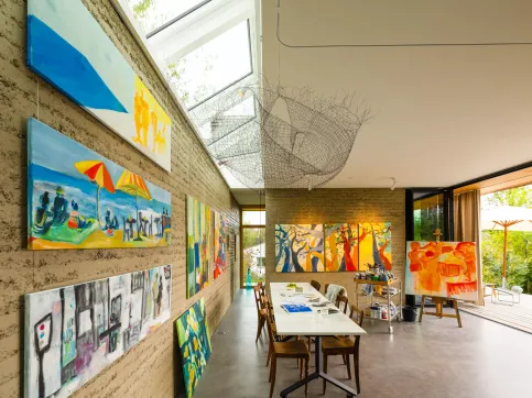 Ein Atelier in Männedorf, Schweiz. Architektur: Atelier Krecl; Foto: Klaus Knuffmann