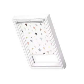 VELUX Verd.-Rollo man. DKL M31 4667SWL Kids Drachen, weiße Schiene