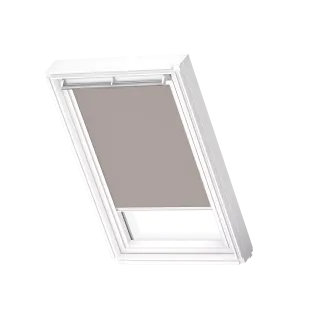 VELUX Verd.-Rollo man. DKL M31 4580SWL Helltaupe, weiße Schiene, Premium