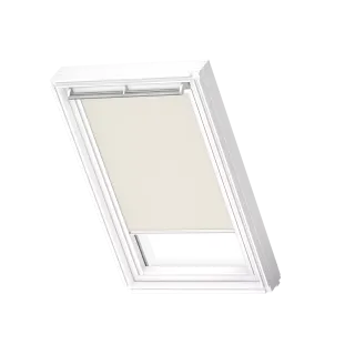 VELUX Verdunkelungs-Rollo manuell DKL M31 1085SWL Hellbeige, weiße Schiene, Standard