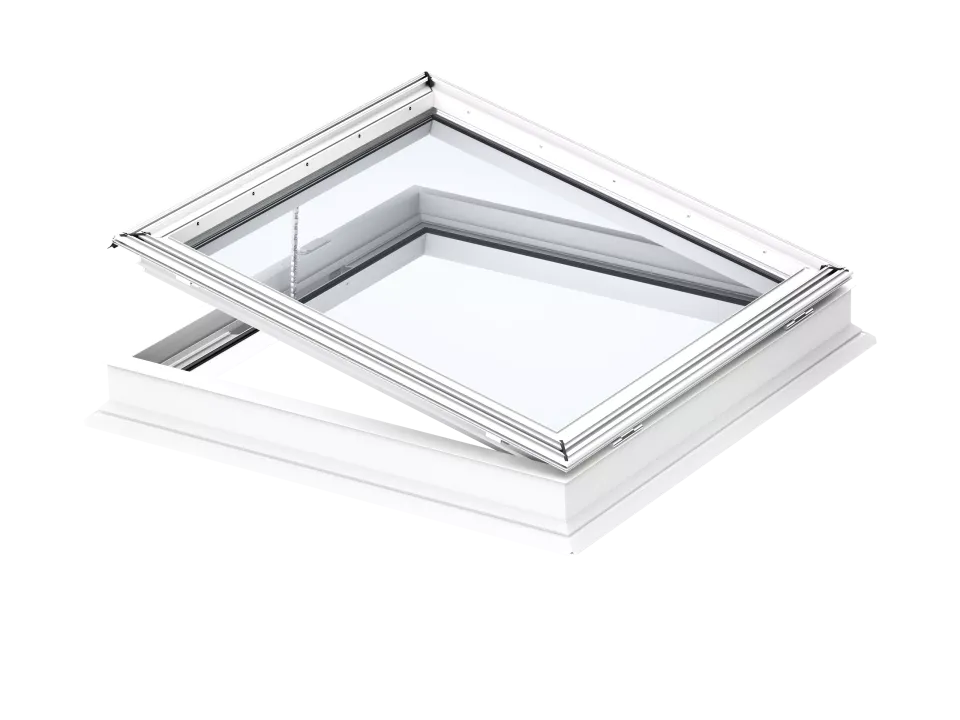 VELUX Flachdach-Fen. CVP 100100 0673QV elek Kunstst. Isolierglas 100x100
