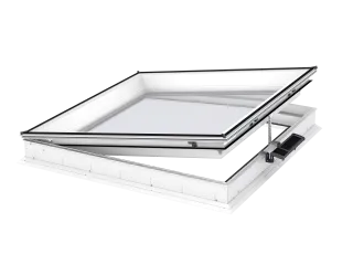 VELUX Flachdach-Fen. CVU 060060 0320Q Solar, Kunstst. 2fach-Vergl. 60x60