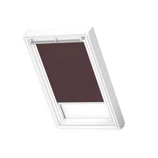 VELUX Verdunkelungs-Rollo manuell DKL M31 4559SWL Rehbraun, weiße Schiene, Premium
