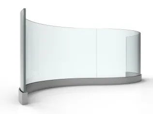 Zweifach gebogenes Element, Radius 1000 mm