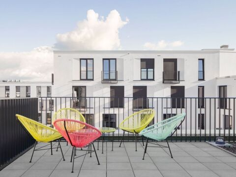 Schlichtes, elegantes Geländersystem für die moderne Architektur