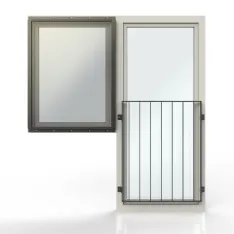 Prallscheibe AER kombiniert mit Absturzsicherungssystemen SIMPLUM