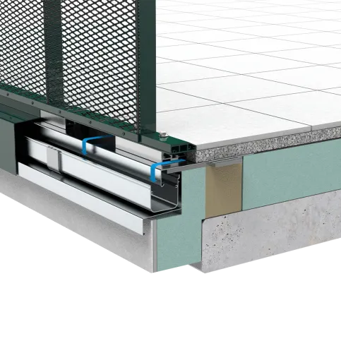 AQUA VIVA PRO mit Geländersystem MODULARIS Streckmetall
