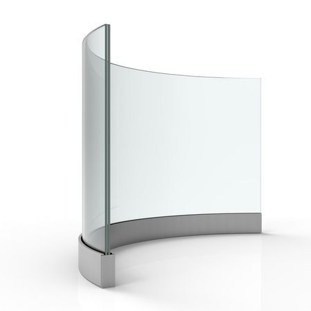 Abel Gebogenes Ganzglas-Geländersystem VISIOPLAN SINUS