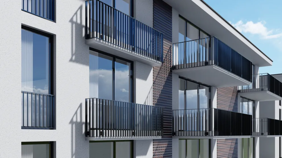 RATIO FERRO kombiniert mit der passenden Absturzsicherung für bodentiefe Fenster