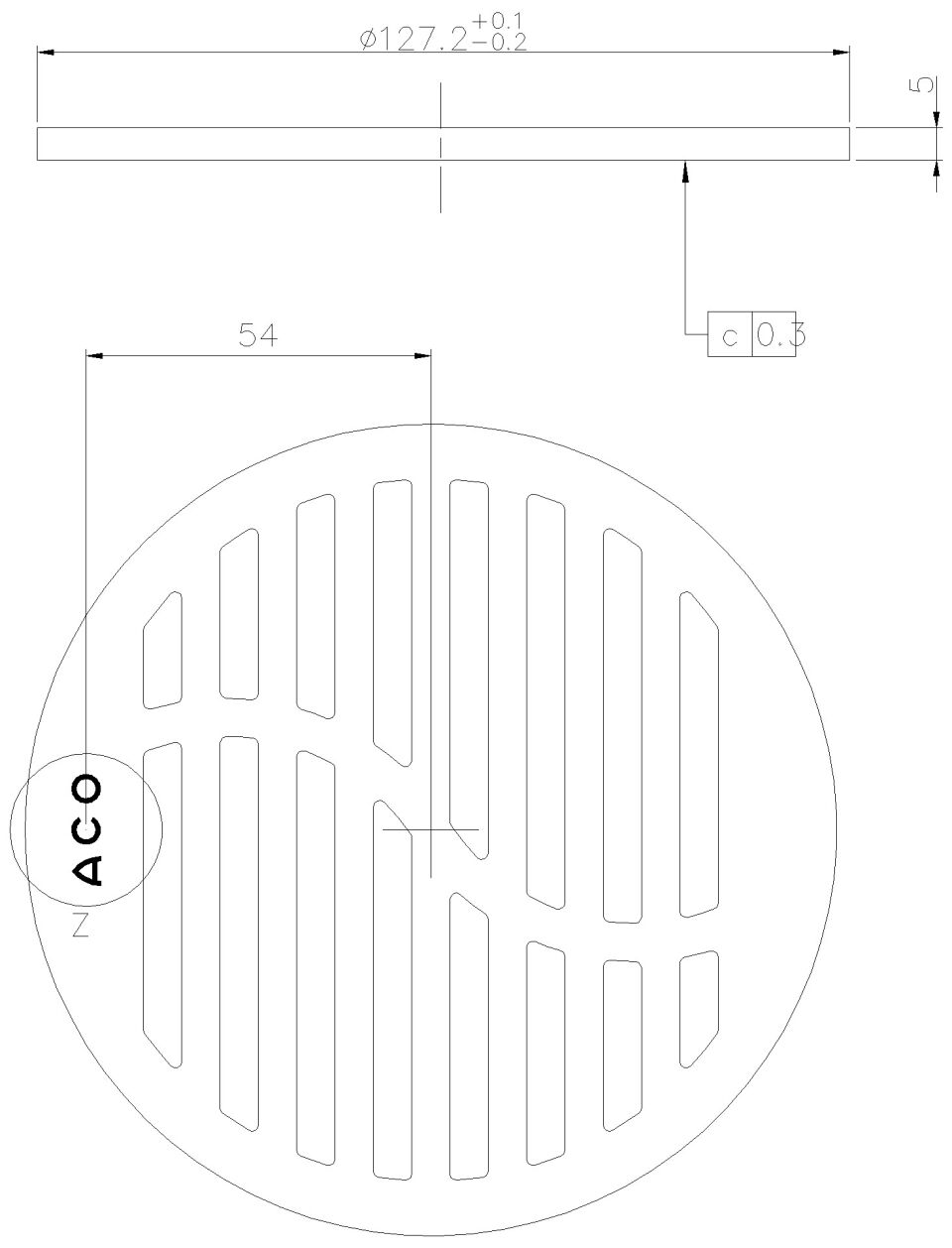 ACO ShowerDrain Rost