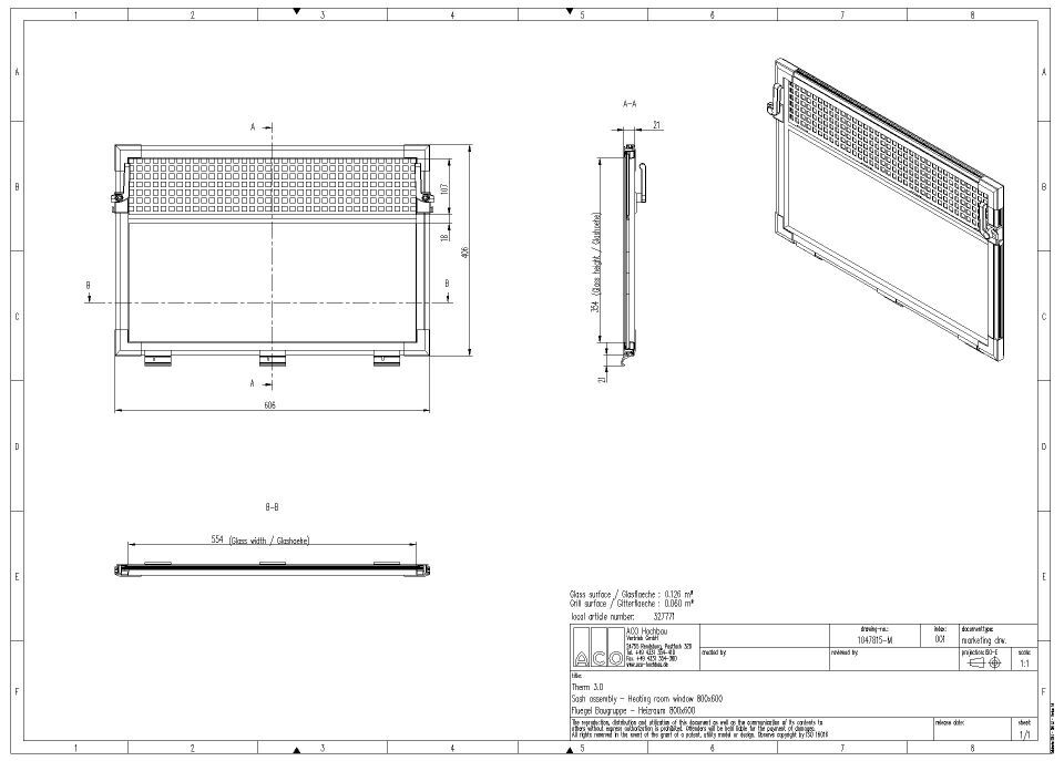 ACO Therm 3.0 Kipp-Einsatz Heizraum