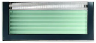 ACO Vario Abdeckung 1000x600 mm Glas vorne U-Profilrost und Randeinfassung anthrazit