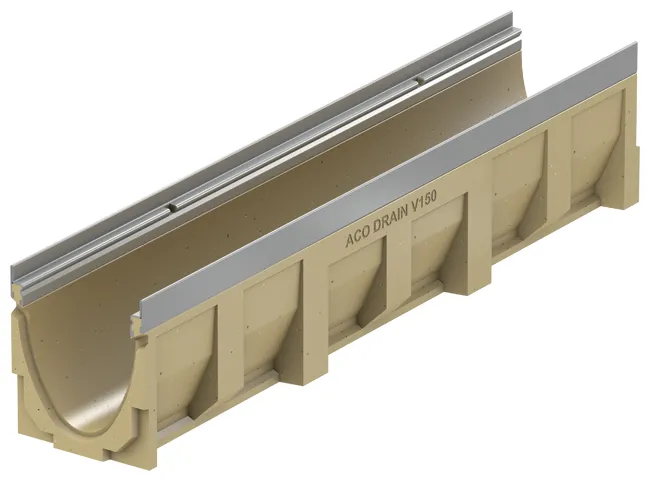 ACO Multiline Rinne V150S Typ3 mit Gefälle 0,5% 1000 mm Stahl verzinkt