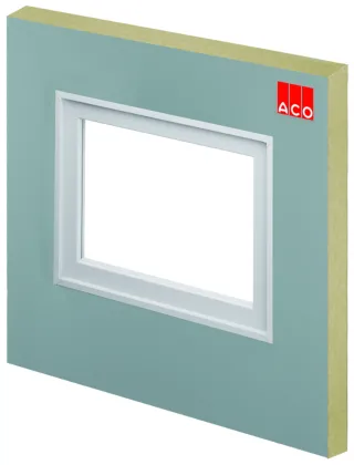 ACO Therm Block mit Zarge, ohne Fensterflügel