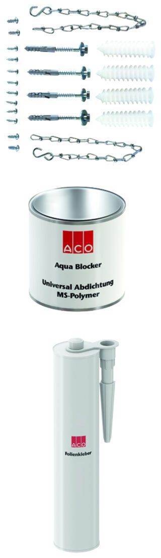 ACO Montageset für druckwasserdichte Aufstockelemente