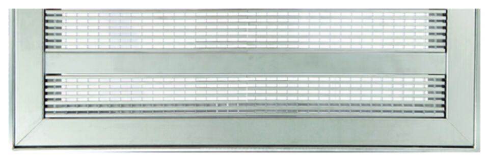 ACO Vario Abdeckung 1000x400 mm mit U-Profilrost Einleger und Randeinfassung Edelstahl