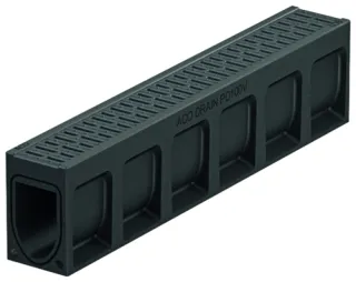 ACO DRAIN® Monoblock PD 100, Rinne ohne Sohlengefälle