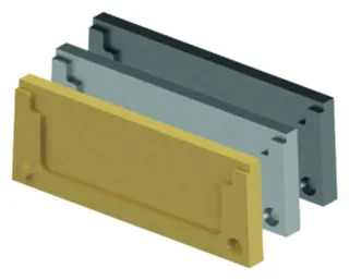 ACO Deckline Stirnwand anthrazit P200 BH100 mm