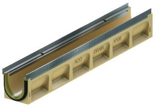 ACO Drain Multiline Seal V100, mit Sohlengefälle