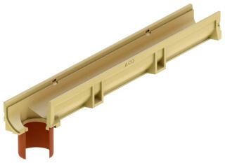 ACO Self Euroline 2.0 NW100 Rinne L1000 mm B118mm Ablauf DN/OD110 mm ohne Rost