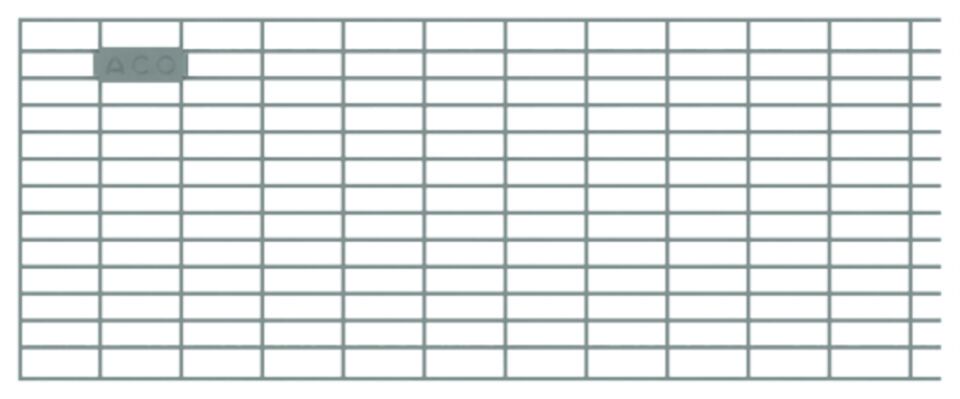 ACO Profiline free 1200 mm Maschenrost 30x10 mm V2A für B150 mm