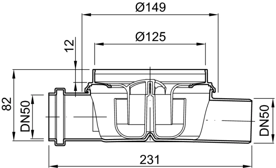 ACO Easy-Flow Bodenablauf Flatline