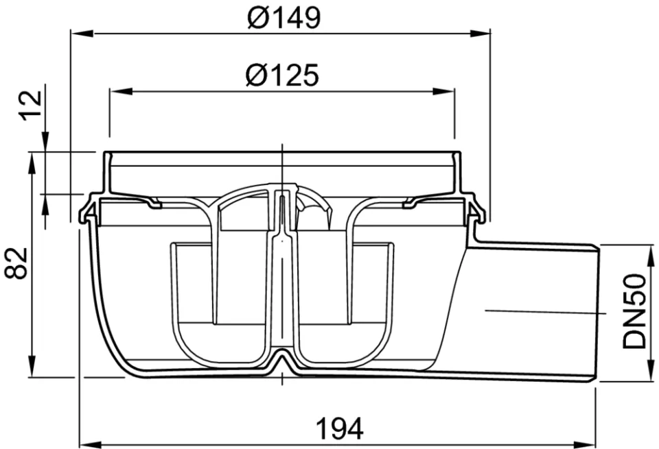 ACO Easy-Flow Bodenablauf Flatline