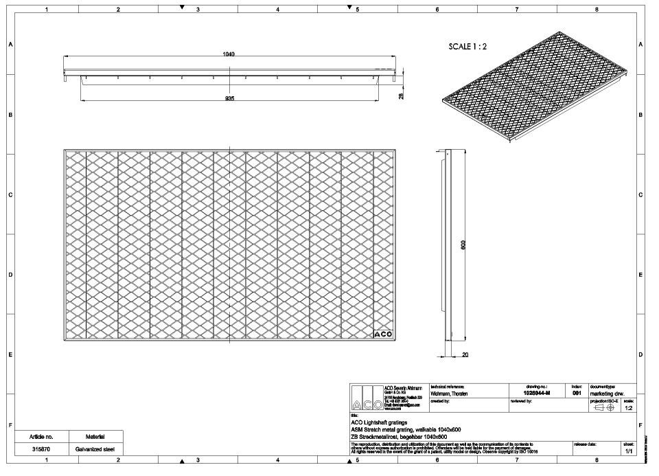 ACO Streckmetallrost