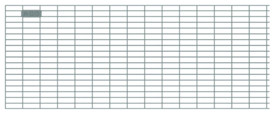 ACO Profiline free 1200 mm Maschenrost 30x10 mm V2A für B200 mm