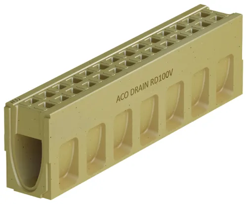 ACO DRAIN® Monoblock RD 100, Rinne ohne Sohlengefälle