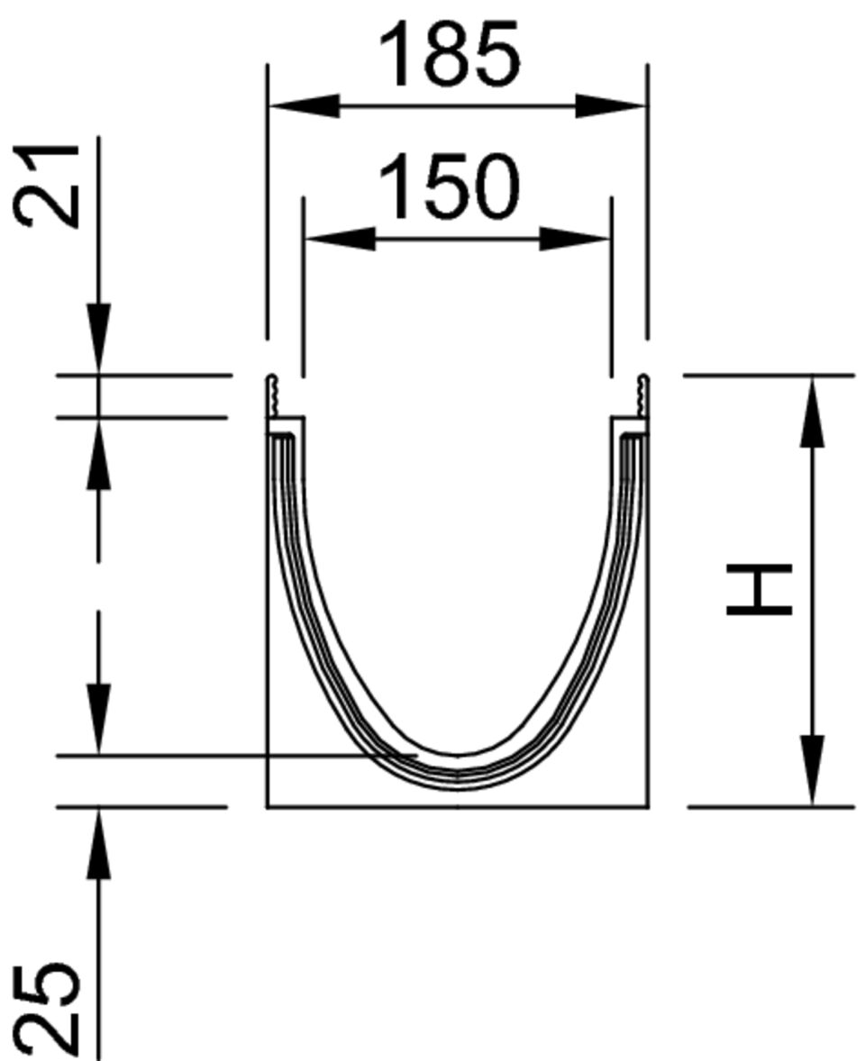 ACO Multiline Seal in V150S Typ10.0 1000 mm ACO Multiline Seal in V150S Typ10.0 1000 mm