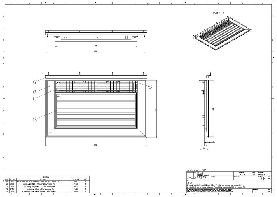 ACO Vario Abdeckung