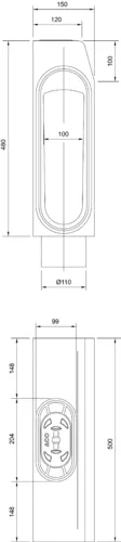 ACO DRAIN® KerbDrain 480, Revisionselement