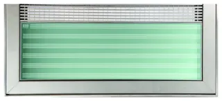 ACO Vario Abdeckung 1000x600 mm Glas vorne U-Profilrost und Randeinfassung Edelstahl