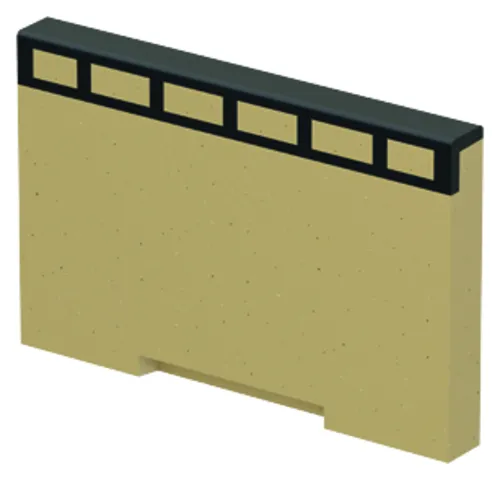 ACO Multiline V150G Stirnwand Flachrinne A/E 120 mm GGG
