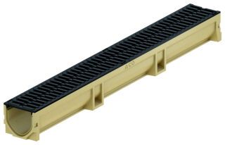 ACO Self Euroline 2.0 NW100 Rinne L1000 mm B118mm mit Gussrost schwarz